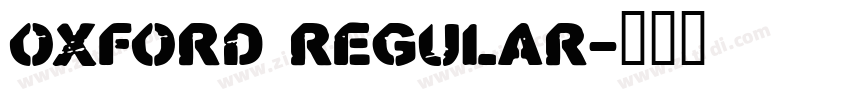 OXford regular字体转换